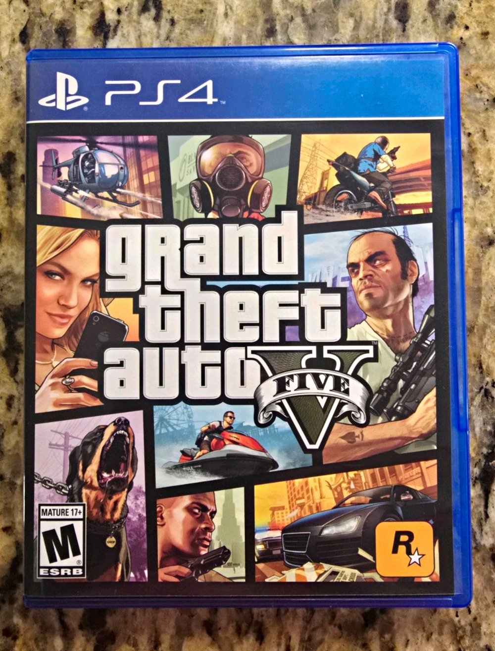 Grand Theft Auto V PS4 Rockstar Games W/ Map Multiplayer Online